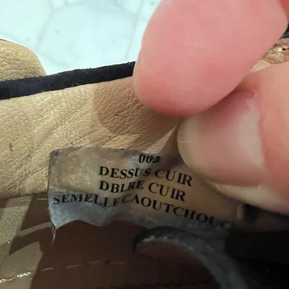 POM D’API Walk Basket Velcro Black Toddler Booties Size EUR23 US7 - Picture 8 of 9